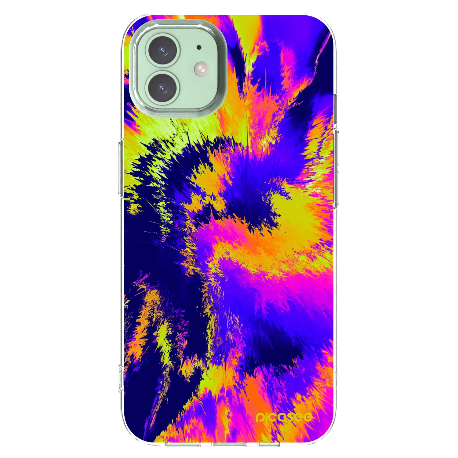 Picasee silikonový průhledný obal pro Apple iPhone 12 - Burn