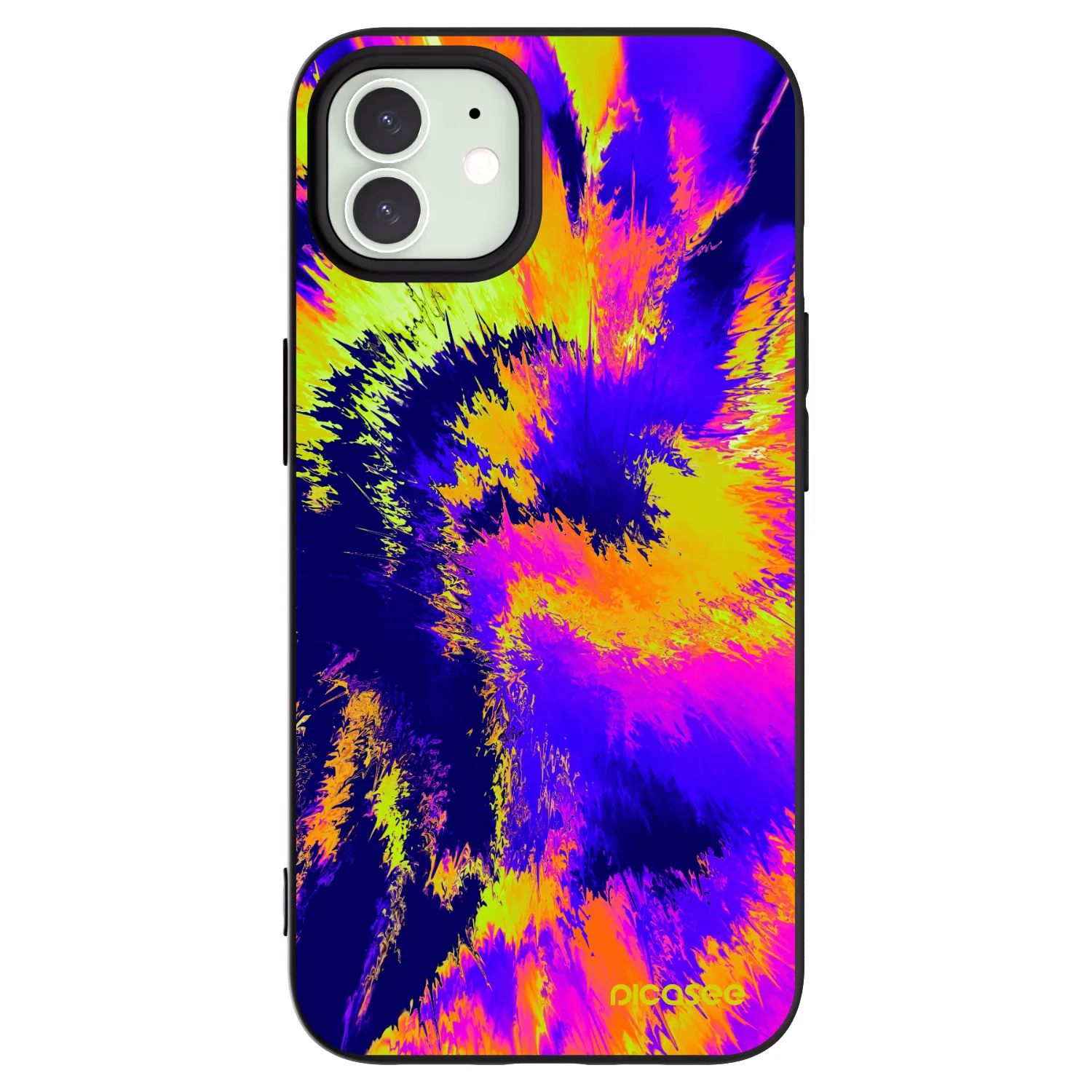 Picasee silikonový černý obal pro Apple iPhone 12 Pro - Burn