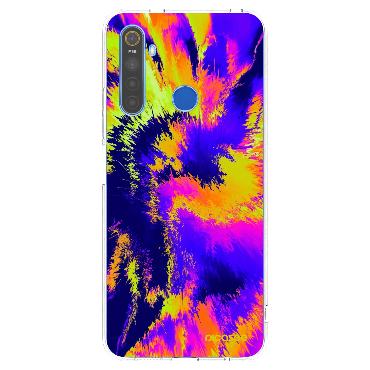 Picasee silikonový průhledný obal pro Realme 5 - Burn