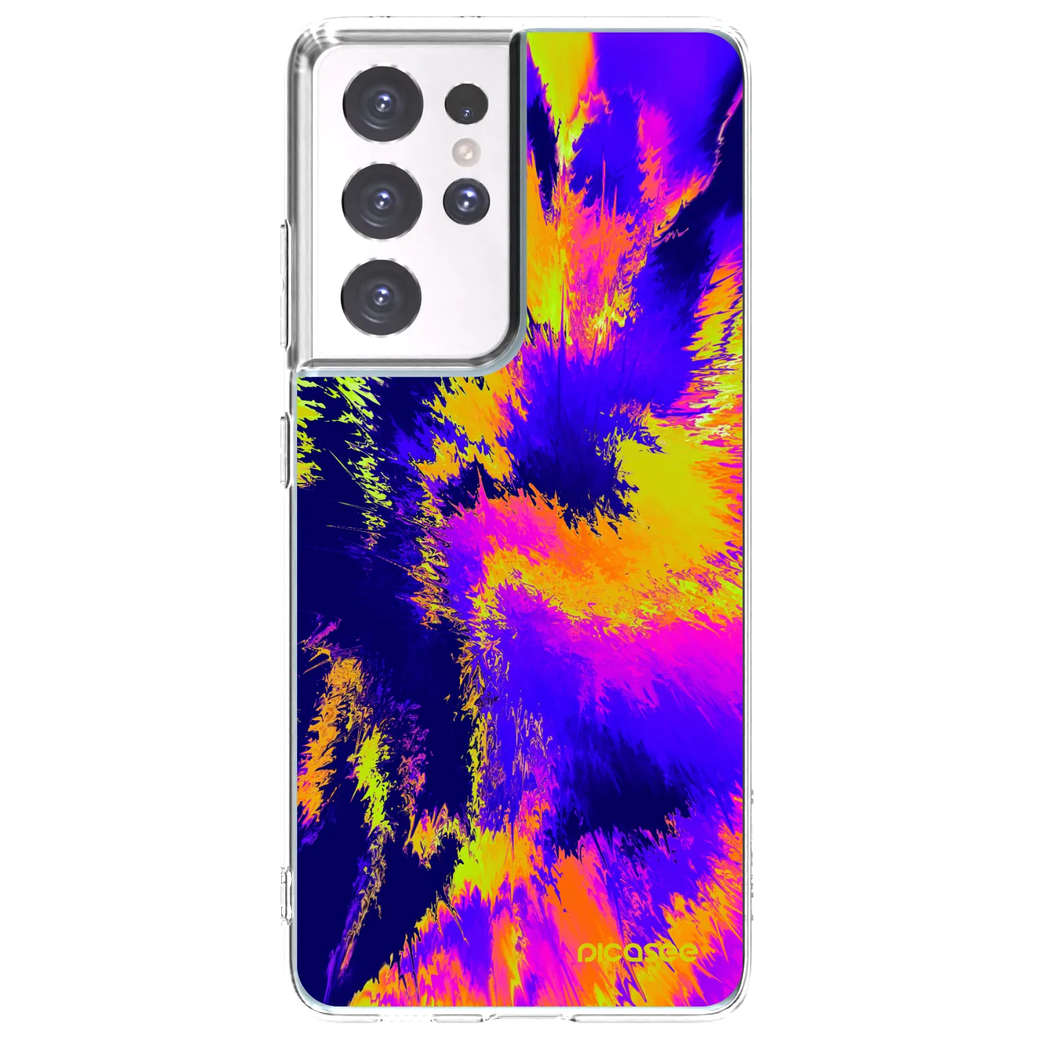 Picasee silikonový průhledný obal pro Samsung Galaxy S21 Ultra 5G G998B - Burn