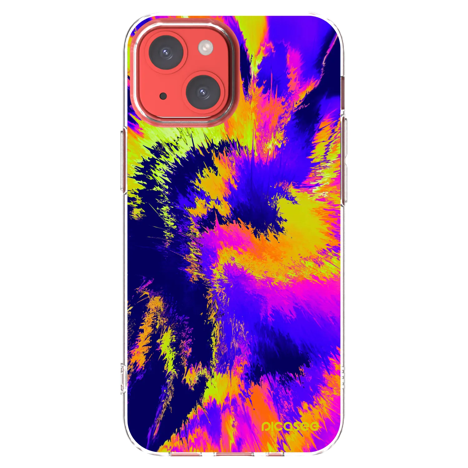 Picasee silikonový průhledný obal pro Apple iPhone 13 mini - Burn