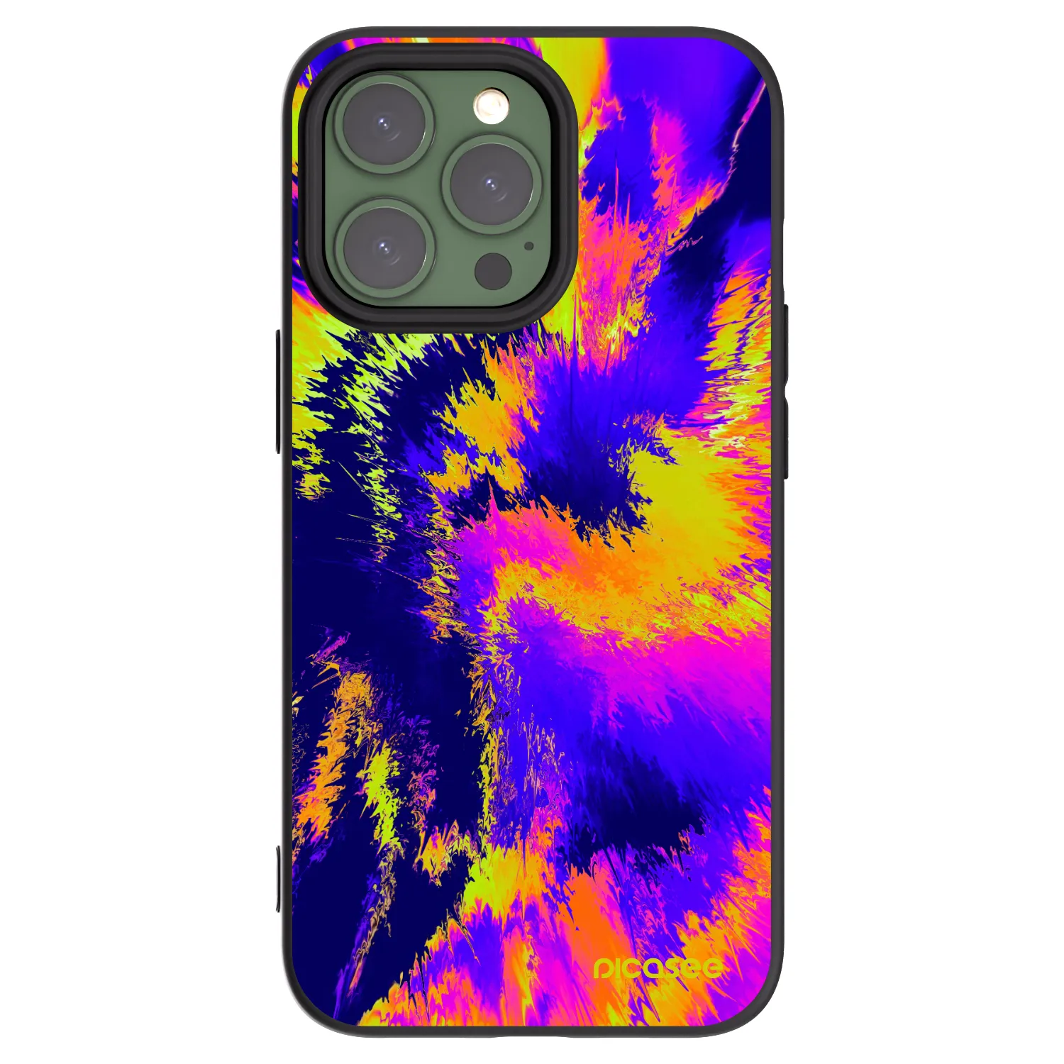 Picasee silikonový černý obal pro Apple iPhone 13 Pro - Burn