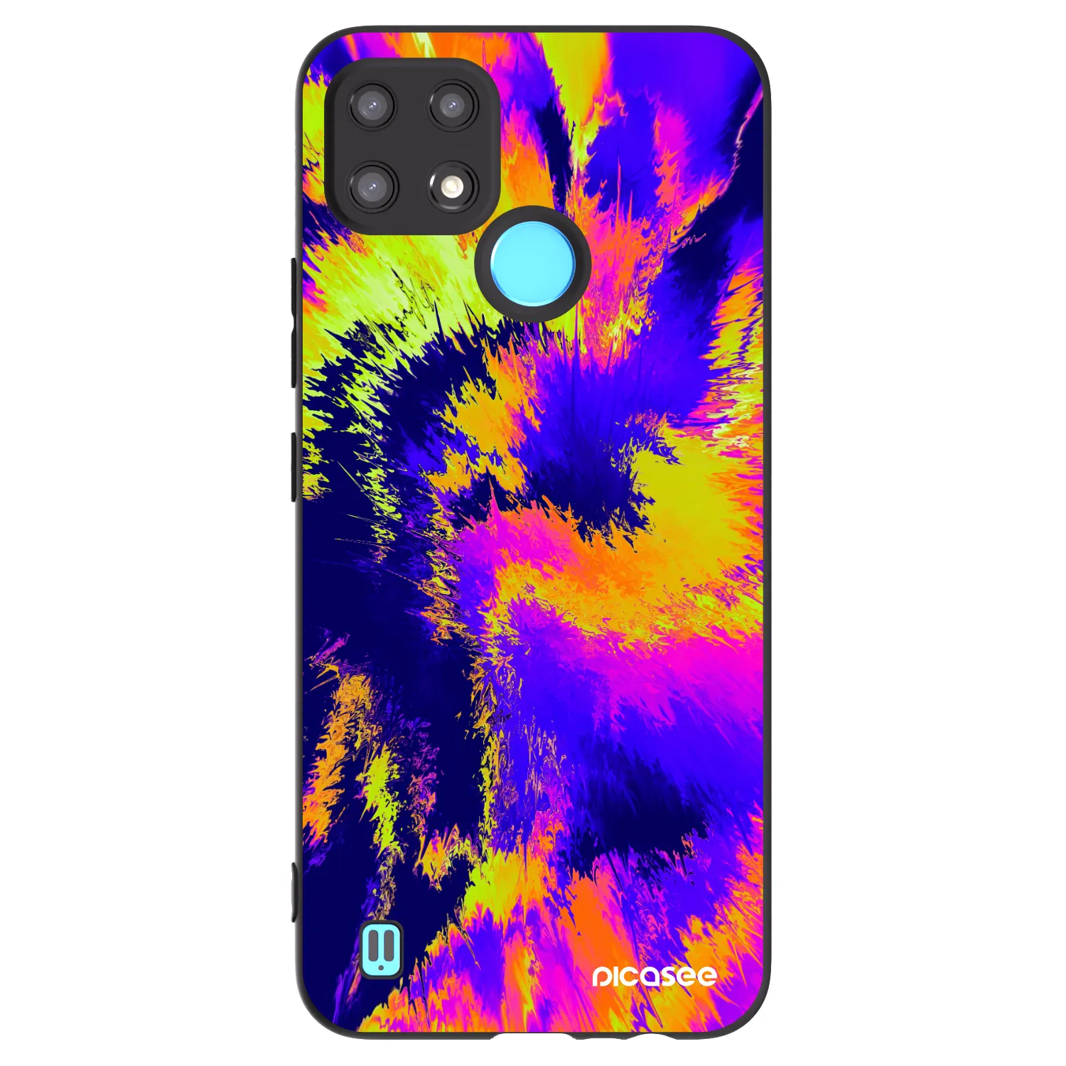 Picasee silikonový černý obal pro Realme C21 - Burn