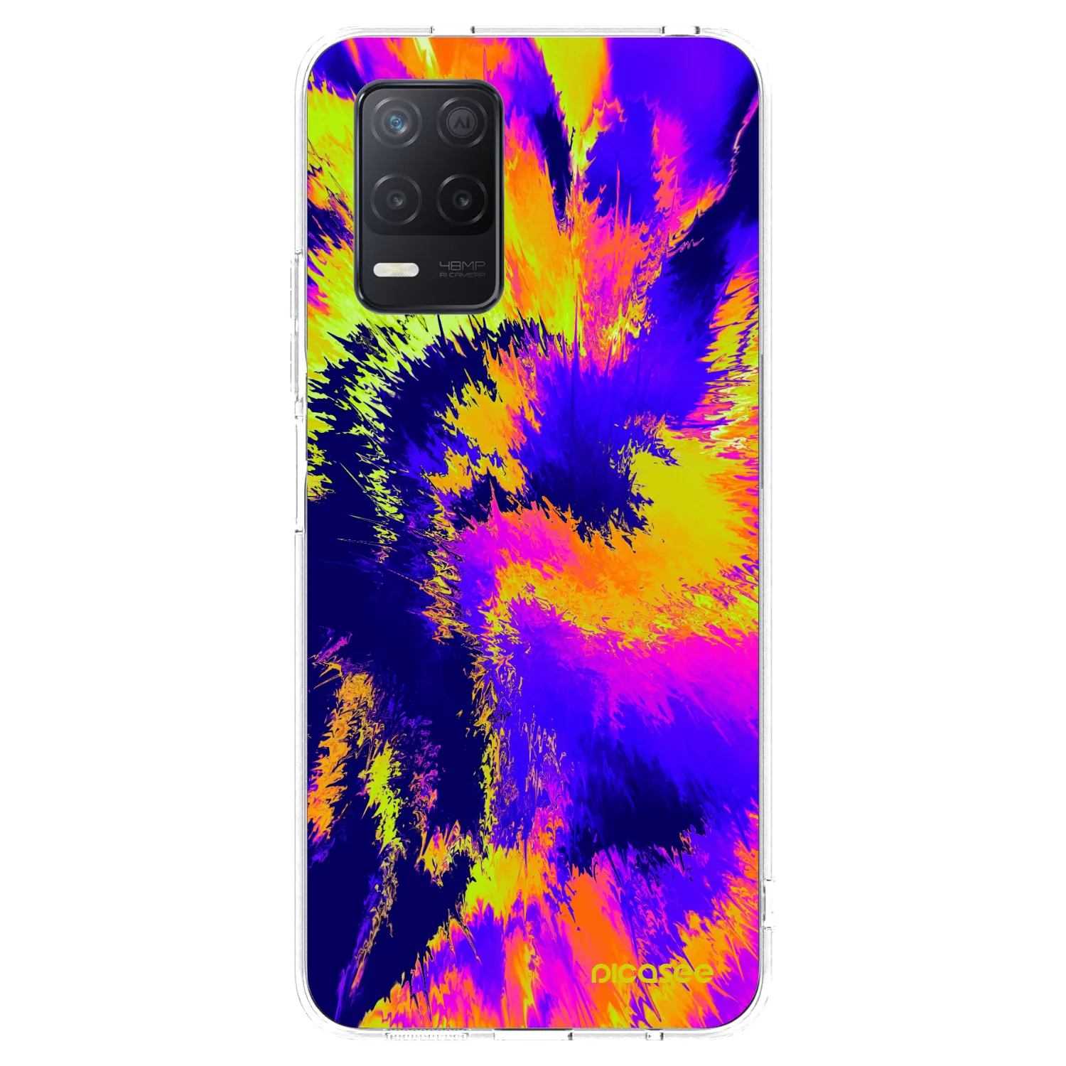 Picasee silikonový průhledný obal pro Realme 8 5G - Burn