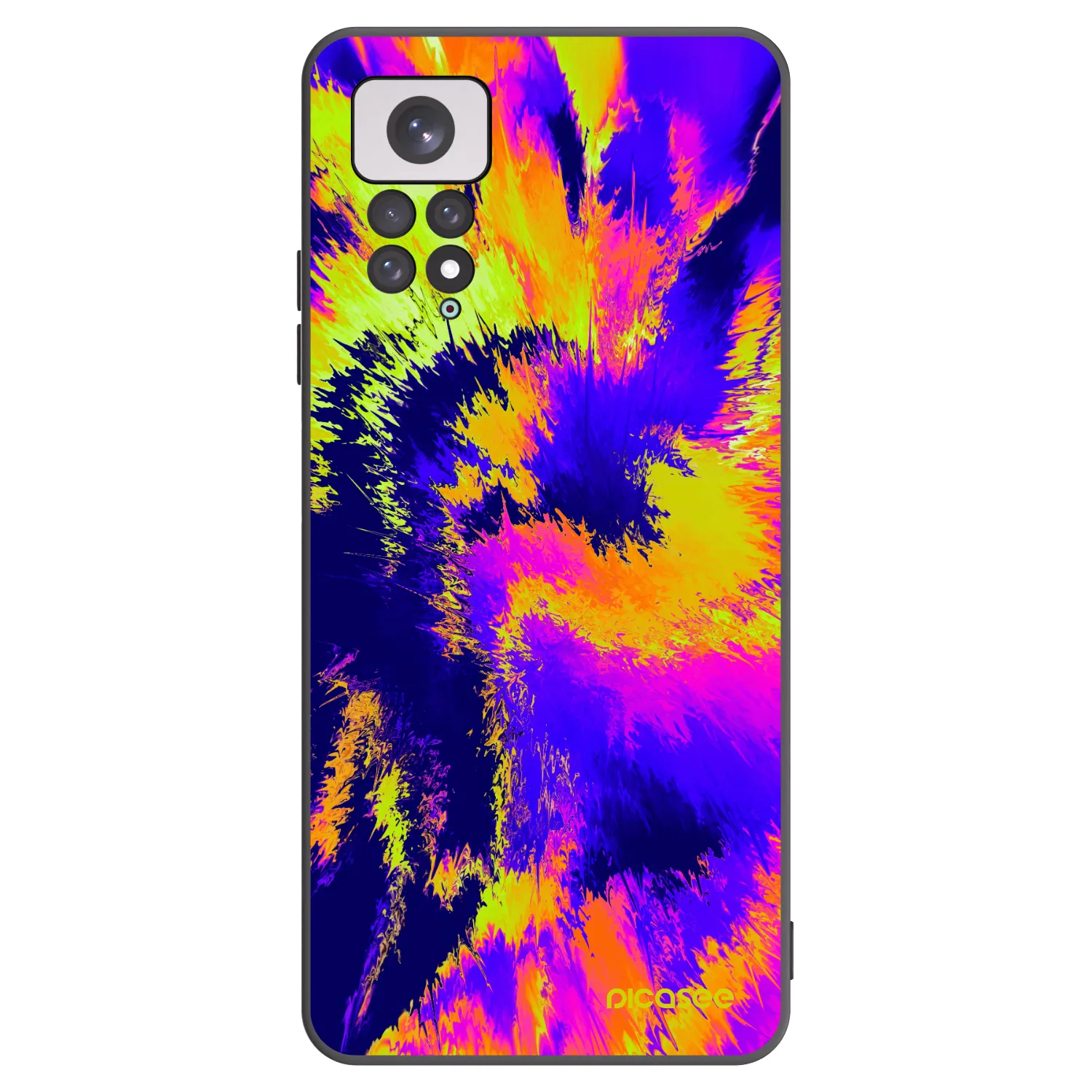 Picasee silikonový černý obal pro Xiaomi Redmi Note 11 - Burn