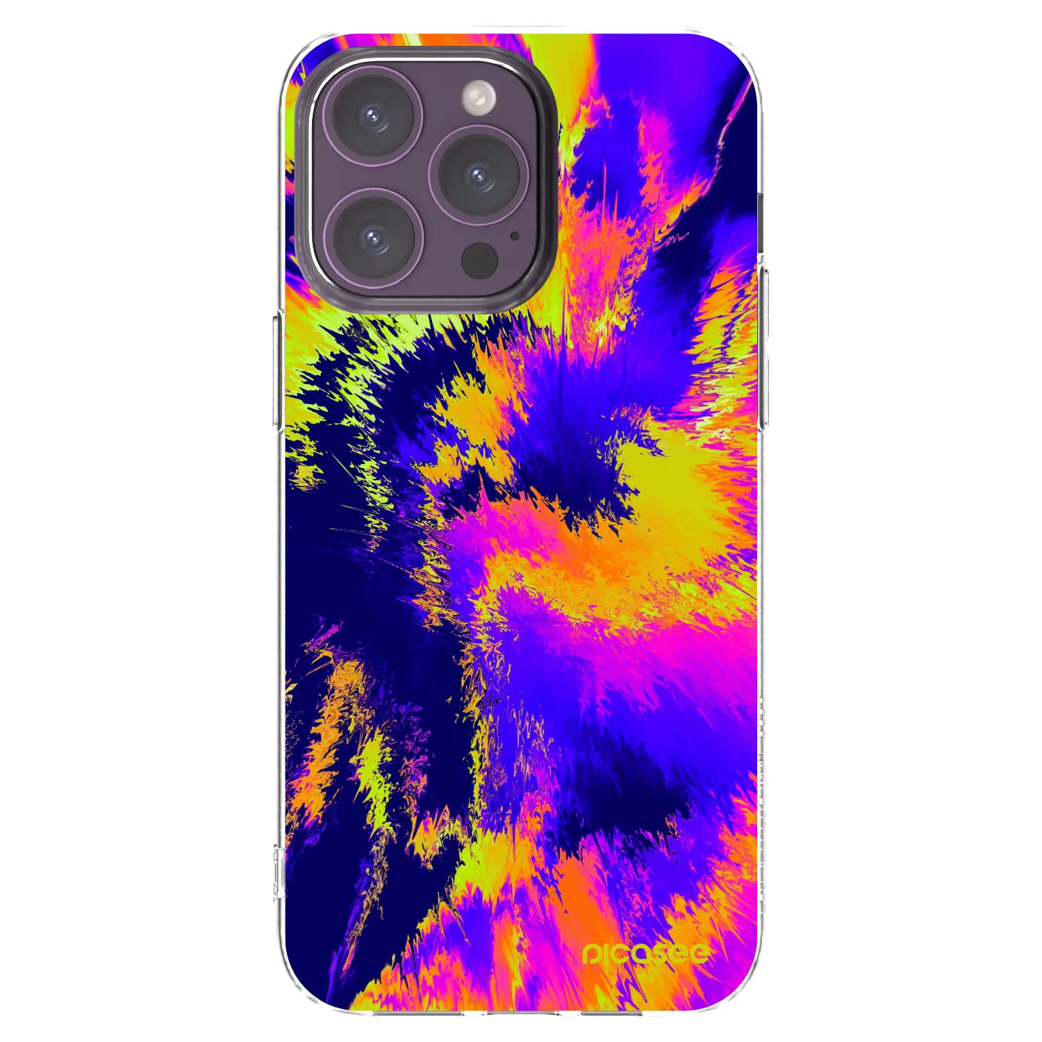 Picasee silikonový průhledný obal pro Apple iPhone 14 Pro Max - Burn