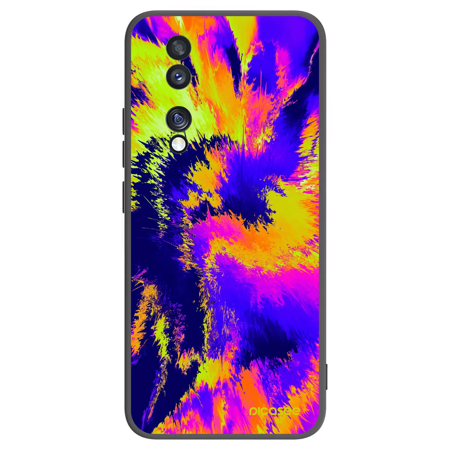 Picasee silikonový černý obal pro Honor 70 - Burn