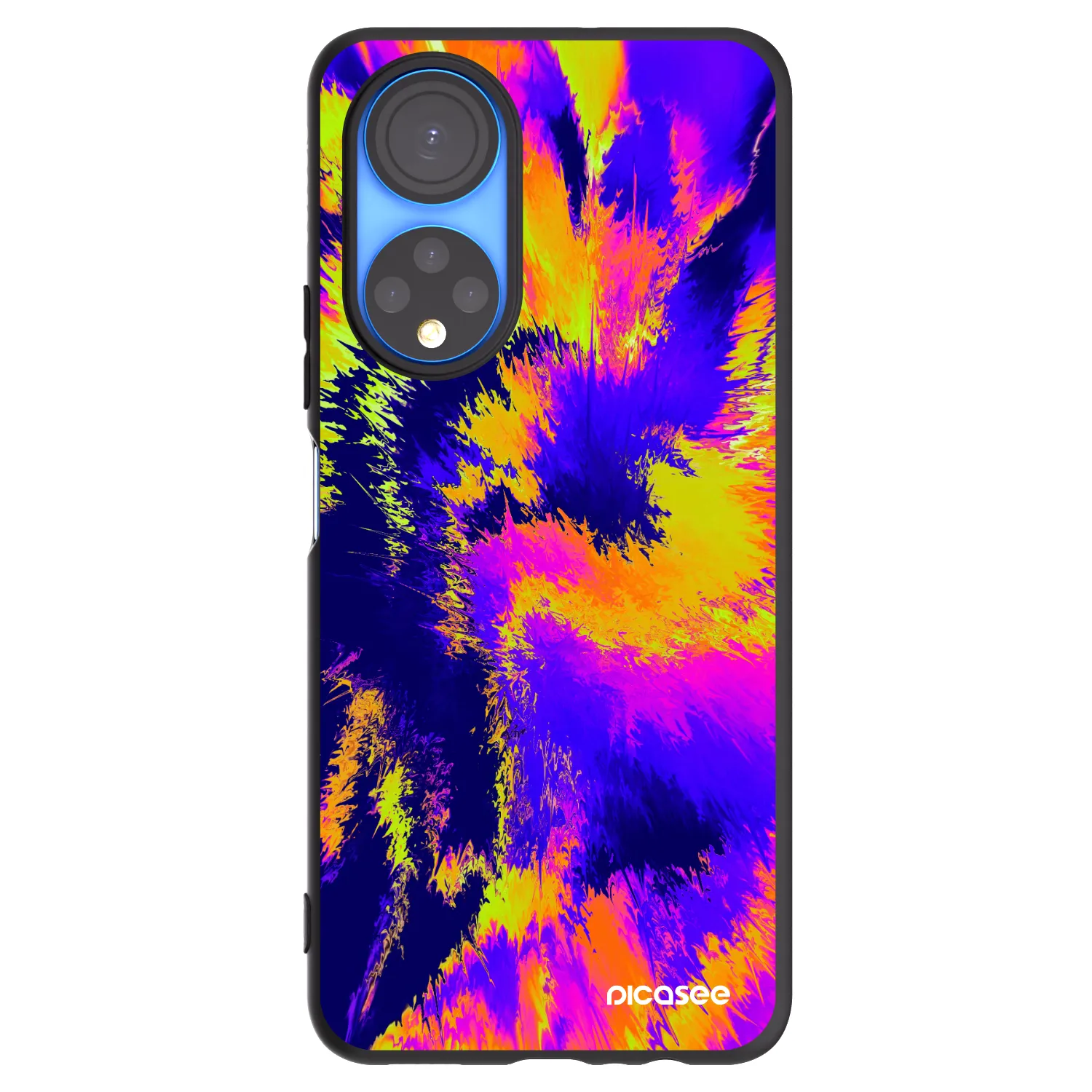 Picasee silikonový černý obal pro Honor X7 - Burn