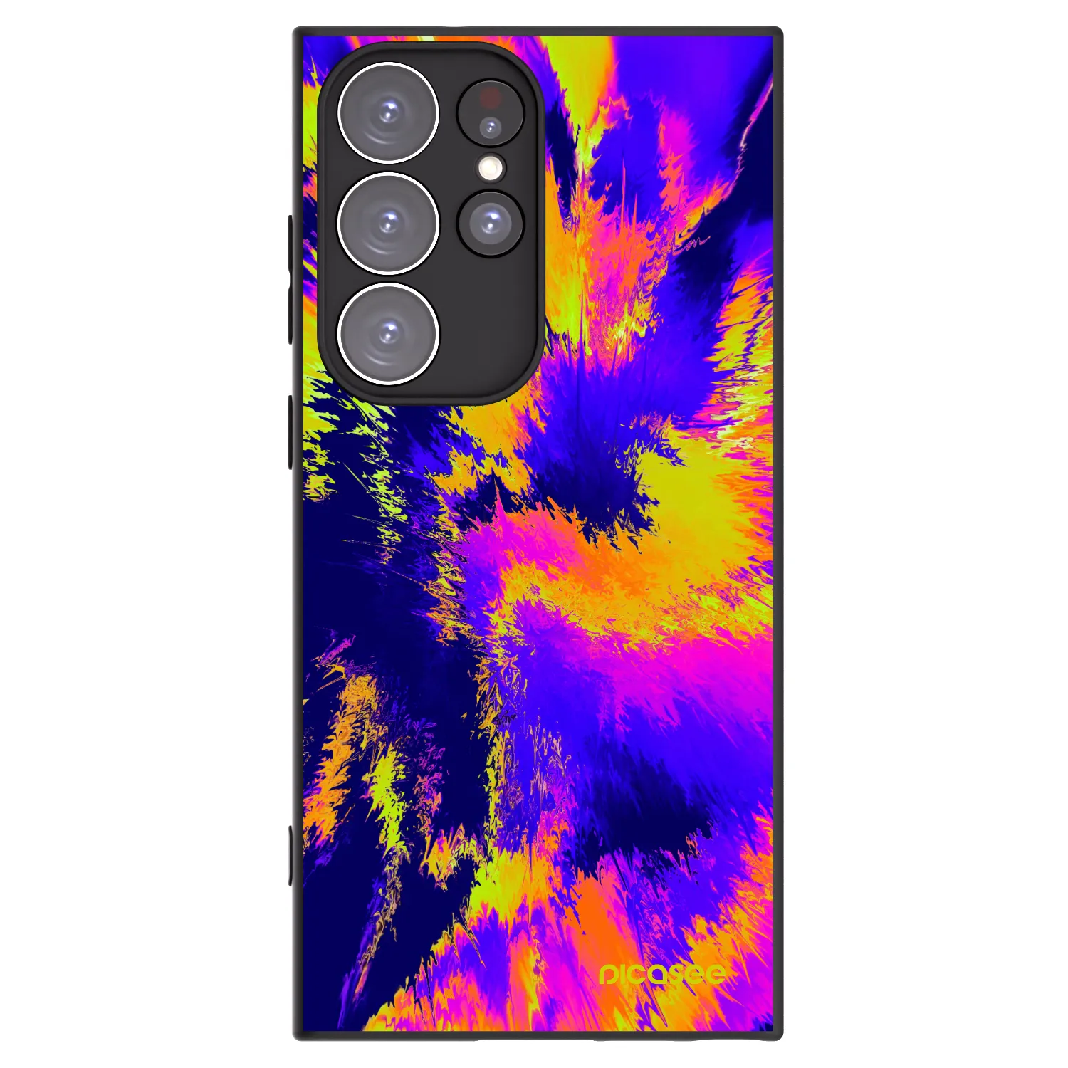 Picasee silikonový černý obal pro Samsung Galaxy S23 Ultra 5G - Burn