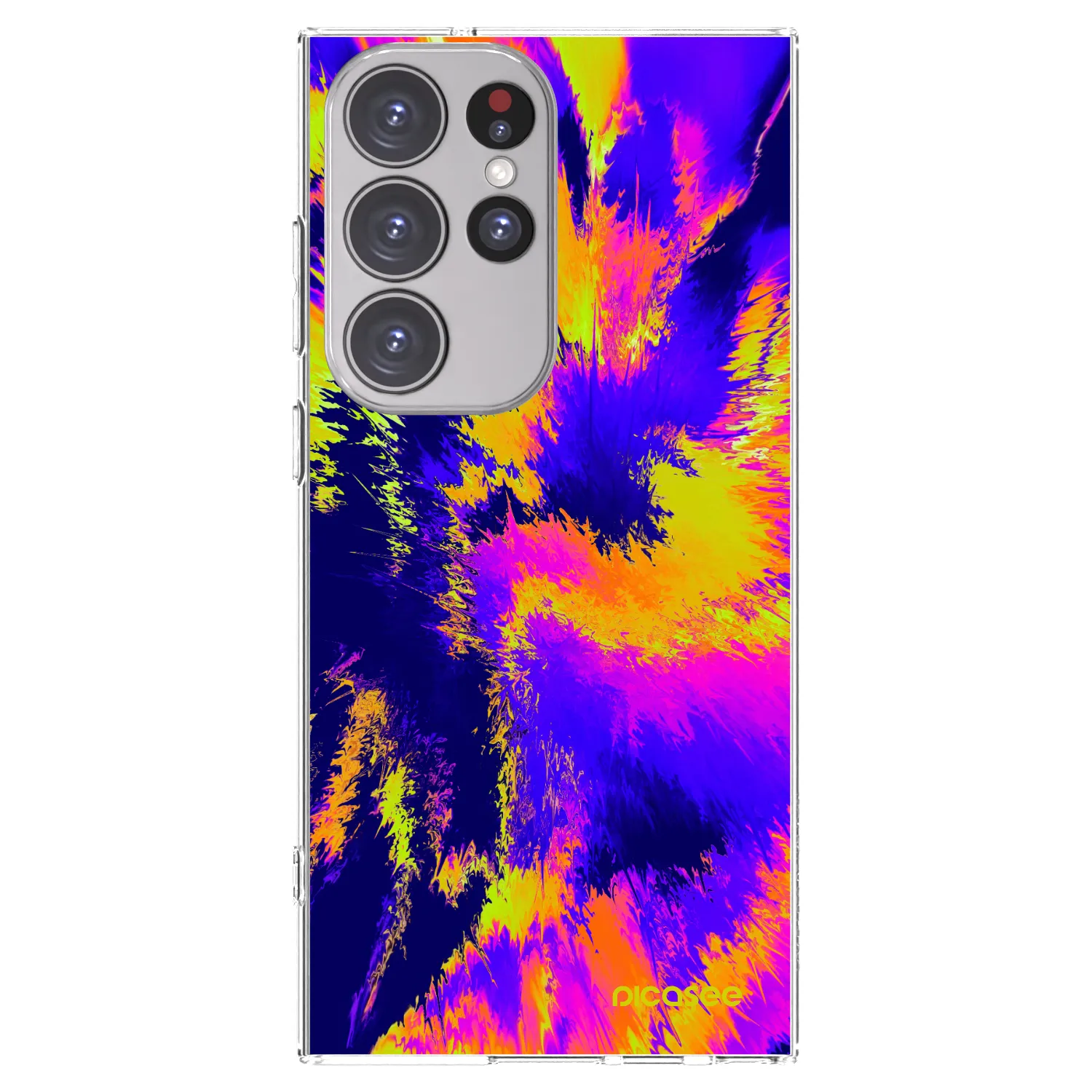 Picasee silikonový průhledný obal pro Samsung Galaxy S23 Ultra 5G - Burn