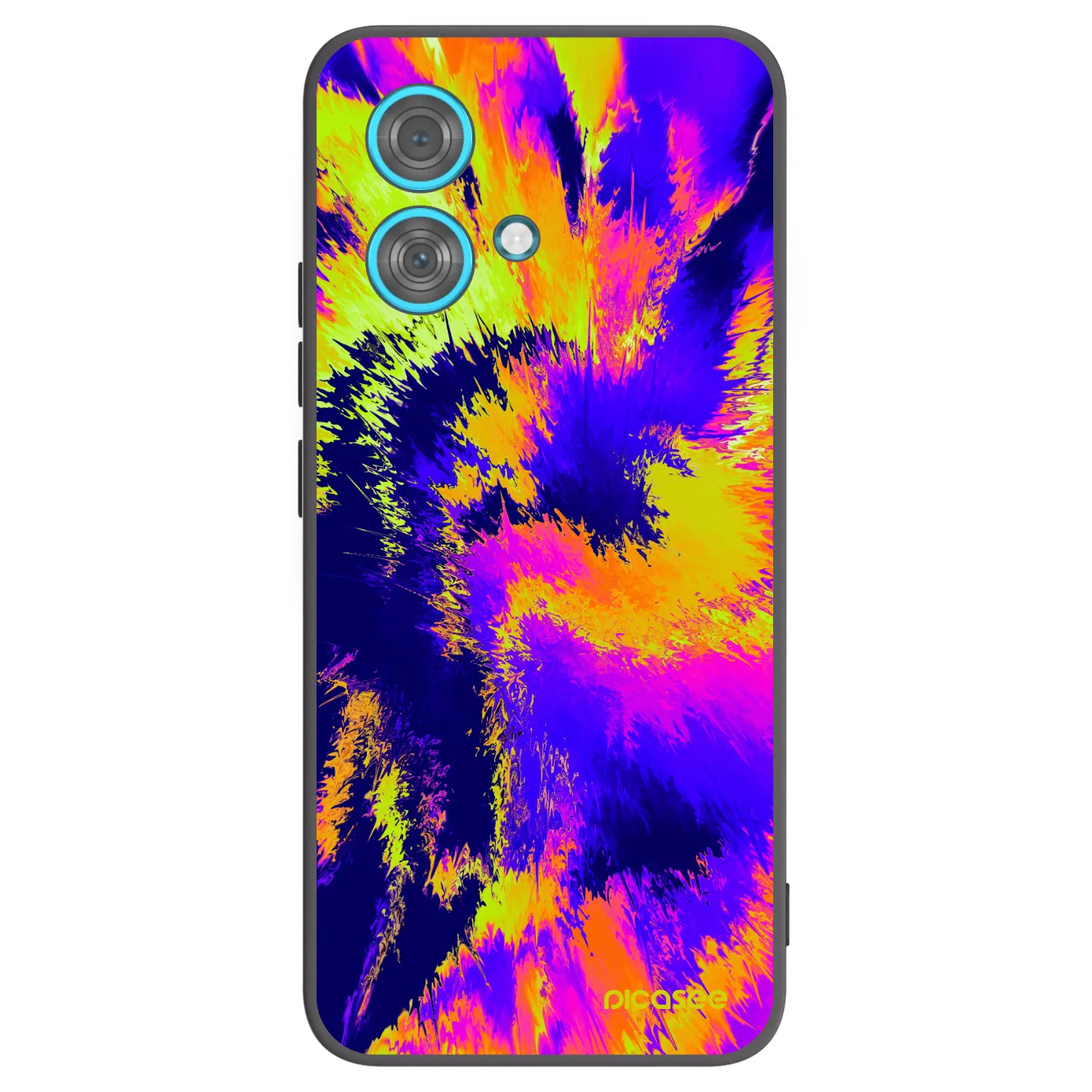 Picasee silikonový černý obal pro Motorola Edge 40 Neo - Burn