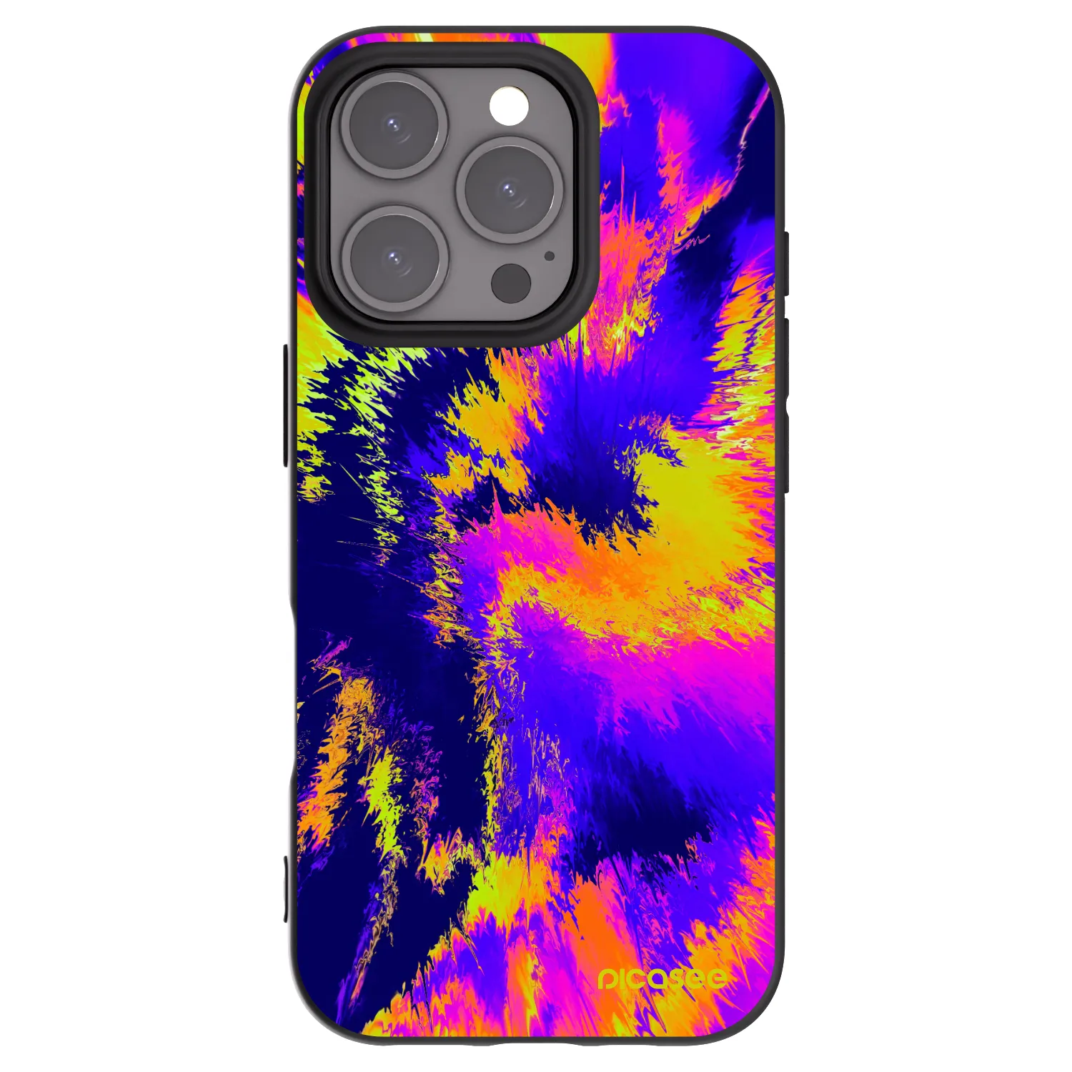 Picasee silikonový černý obal pro Apple iPhone 16 Pro - Burn