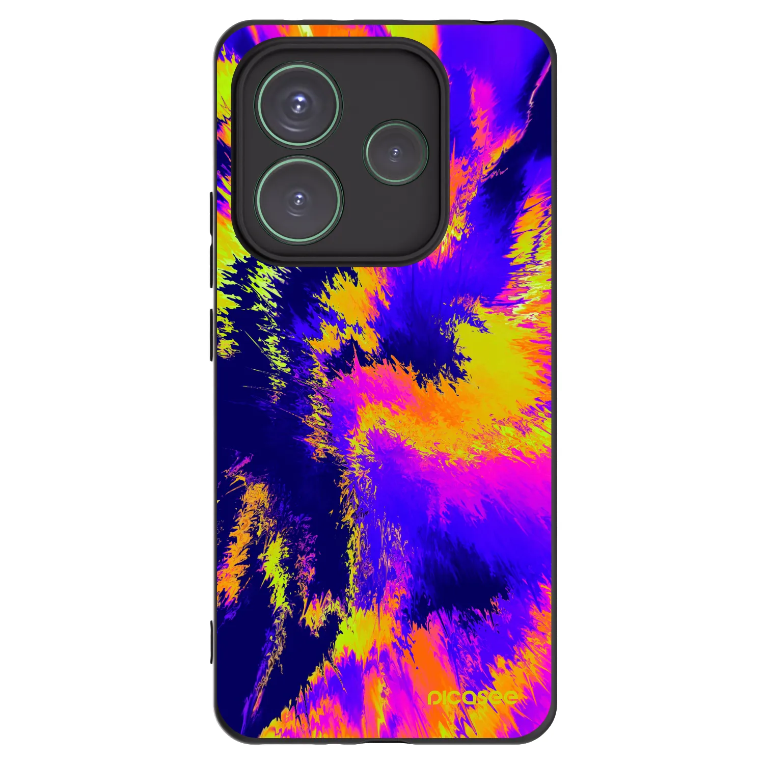 Picasee silikonový černý obal pro Xiaomi Redmi Note 14 5G - Burn