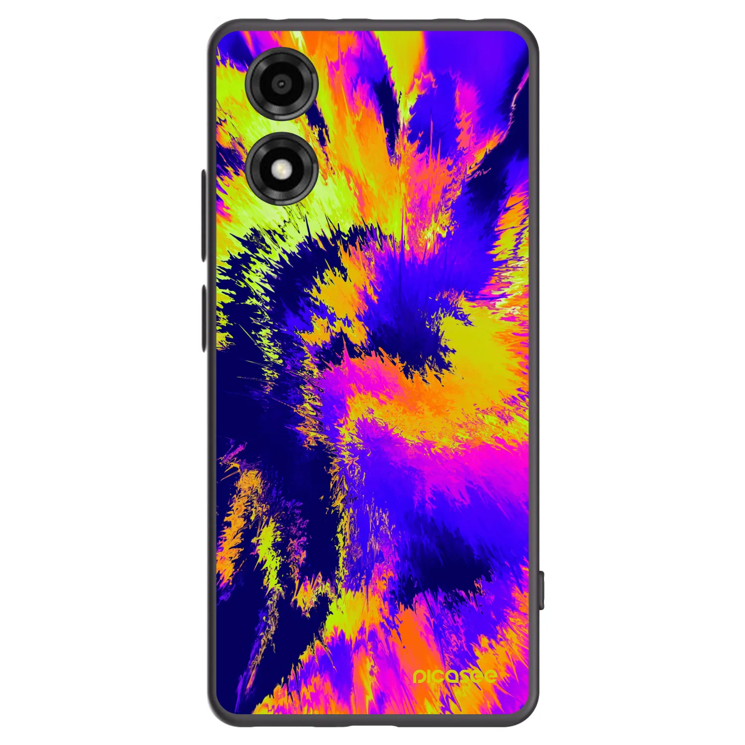 Picasee silikonový černý obal pro Motorola Moto E14 - Burn