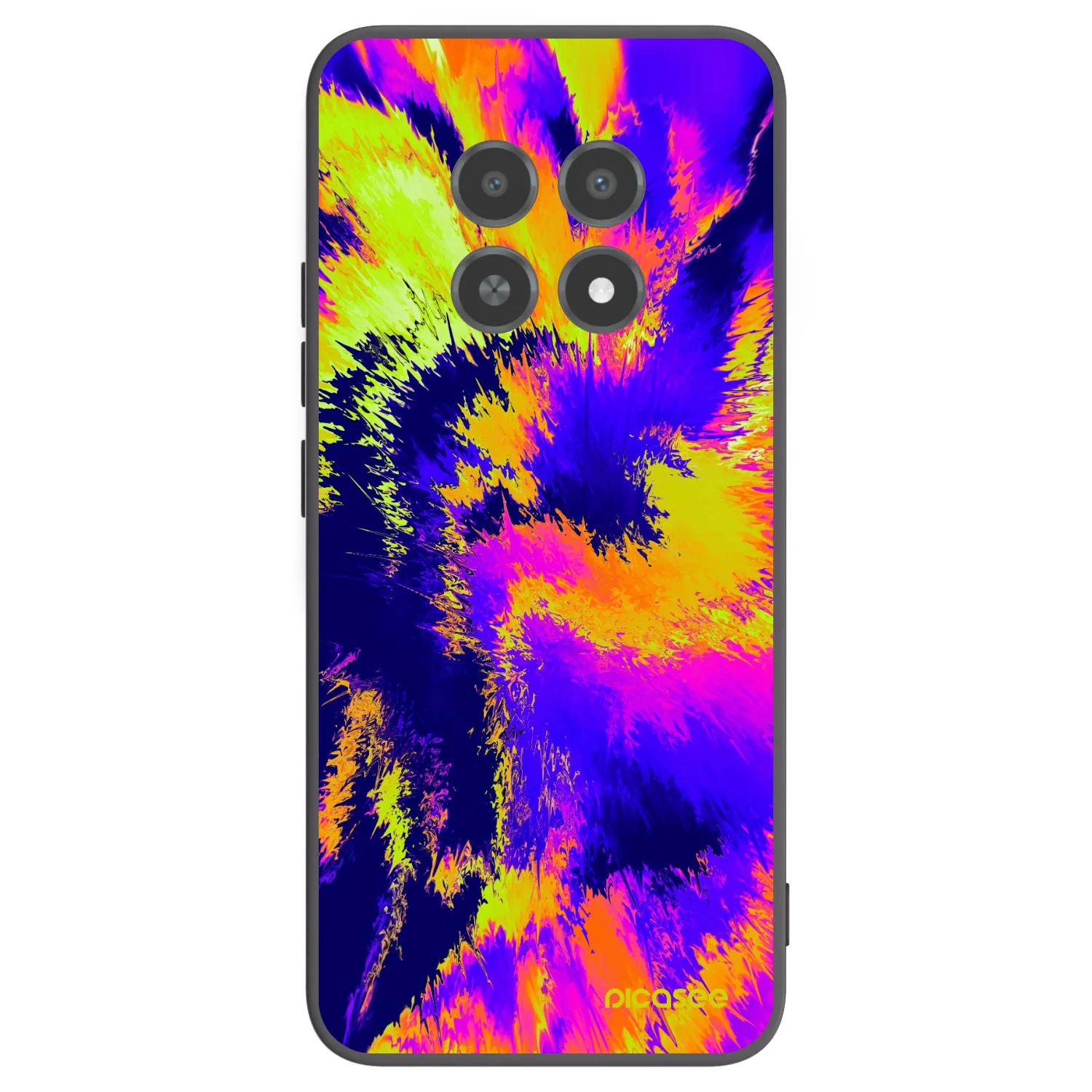 Picasee silikonový černý obal pro Realme 12X - Burn