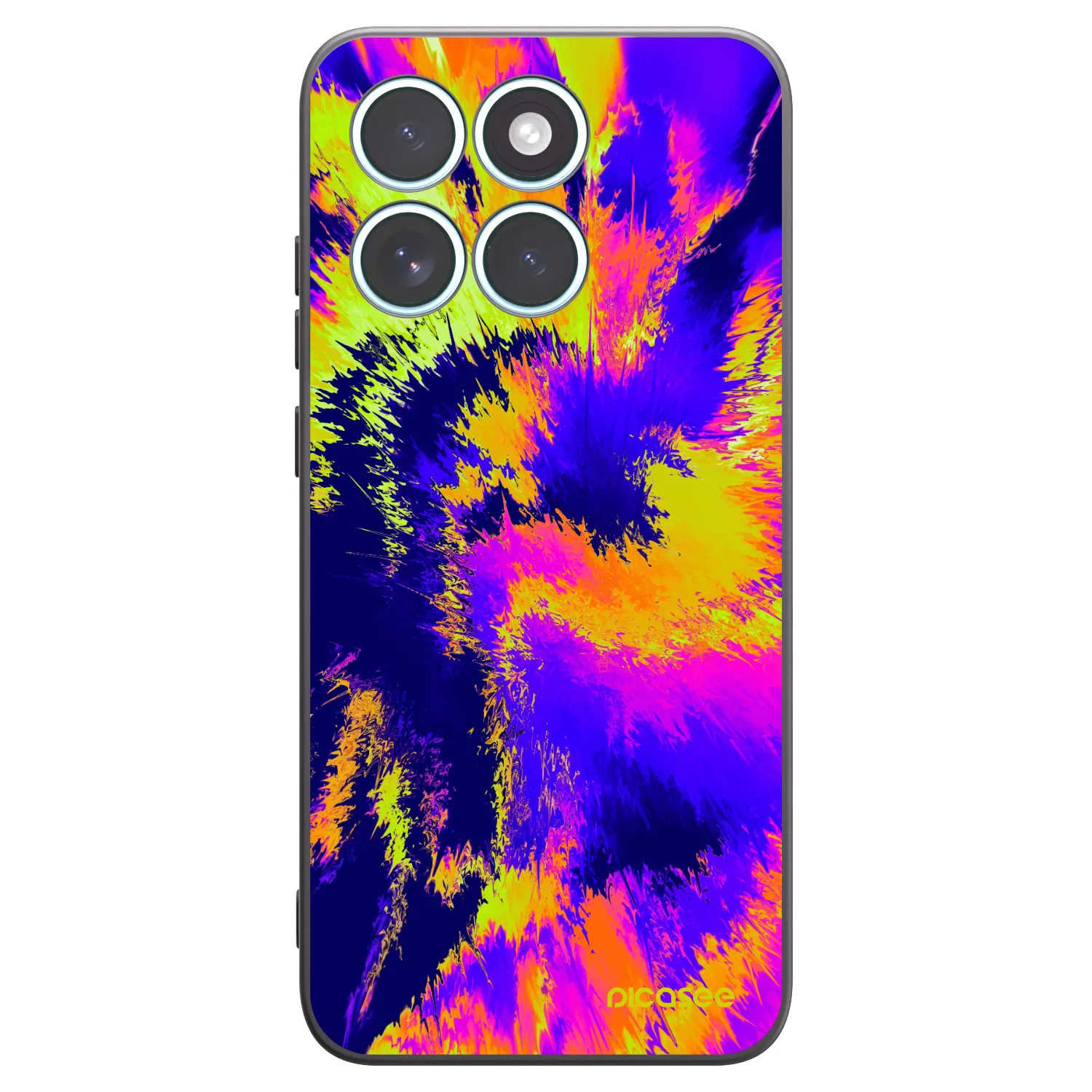 Picasee silikonový černý obal pro Motorola Edge 70 Fusion - Burn