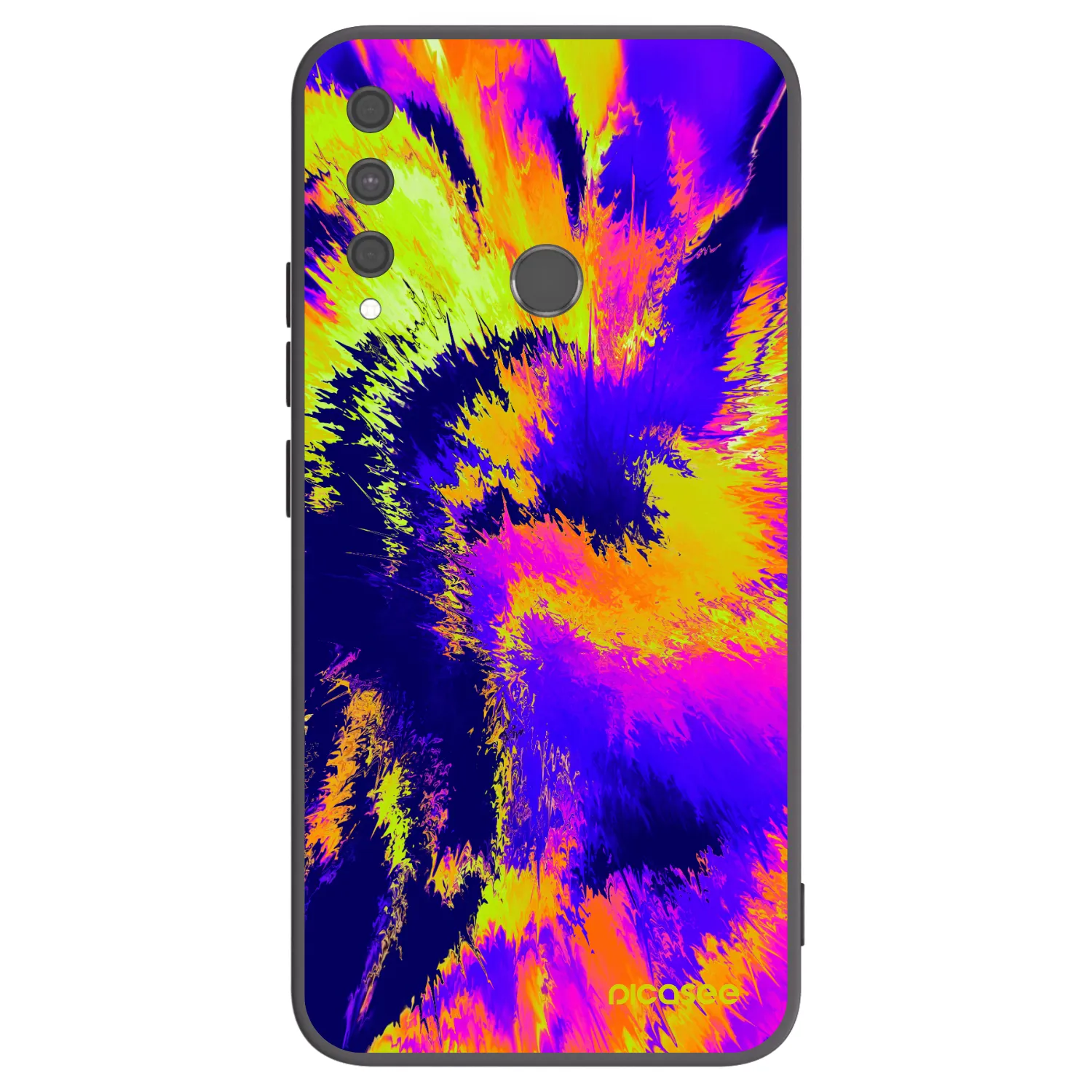 Picasee silikonový černý obal pro Huawei P40 Lite E - Burn