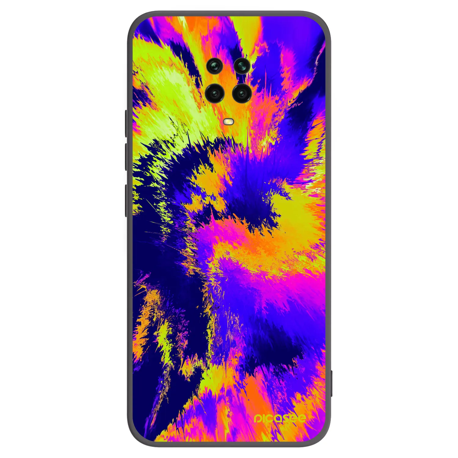 Picasee silikonový černý obal pro Xiaomi Redmi Note 9 Pro - Burn