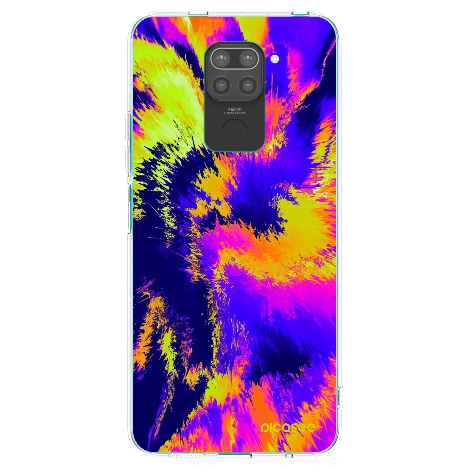 Picasee silikonový černý obal pro Xiaomi Redmi Note 9 - Burn