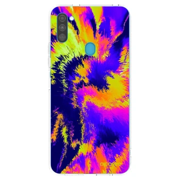 Picasee silikonový průhledný obal pro Samsung Galaxy M11 - Burn