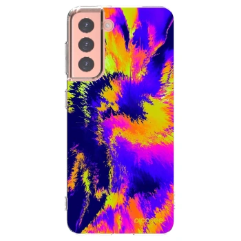 Picasee silikonový průhledný obal pro Samsung Galaxy S21 5G G991B - Burn