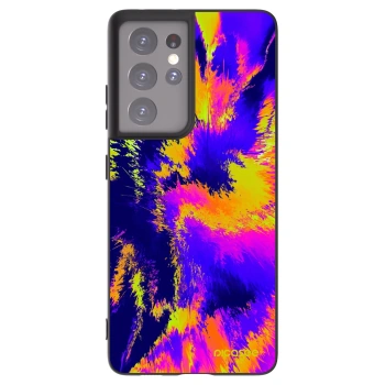 Picasee silikonový černý obal pro Samsung Galaxy S21 Ultra 5G G998B - Burn