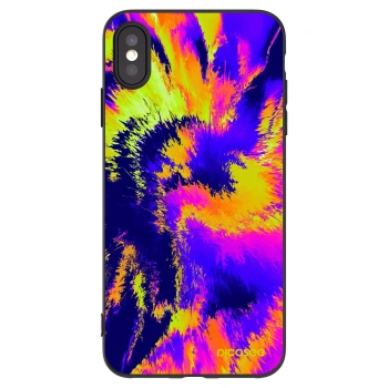 Picasee silikonový černý obal pro Apple iPhone XS Max - Burn