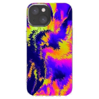 Picasee silikonový průhledný obal pro Apple iPhone 15 - Burn