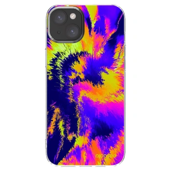 Picasee silikonový průhledný obal pro Apple iPhone 15 Plus - Burn
