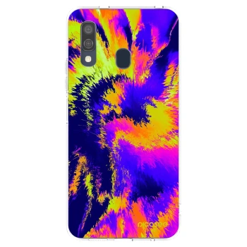 Picasee silikonový průhledný obal pro Samsung Galaxy A40 A405F - Burn
