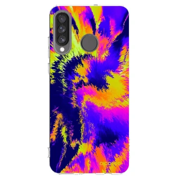 Picasee silikonový průhledný obal pro Huawei P30 Lite - Burn