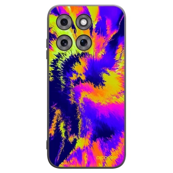 Picasee silikonový černý obal pro Motorola Moto G77 - Burn