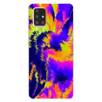 Picasee silikonový průhledný obal pro Samsung Galaxy A71 A715F - Burn