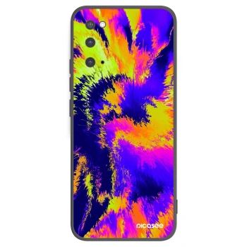 Picasee silikonový černý obal pro Samsung Galaxy S20 G980F - Burn