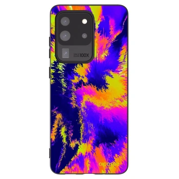 Picasee silikonový černý obal pro Samsung Galaxy S20 Ultra 5G G988F - Burn