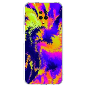 Picasee silikonový průhledný obal pro Xiaomi Redmi Note 9 Pro - Burn
