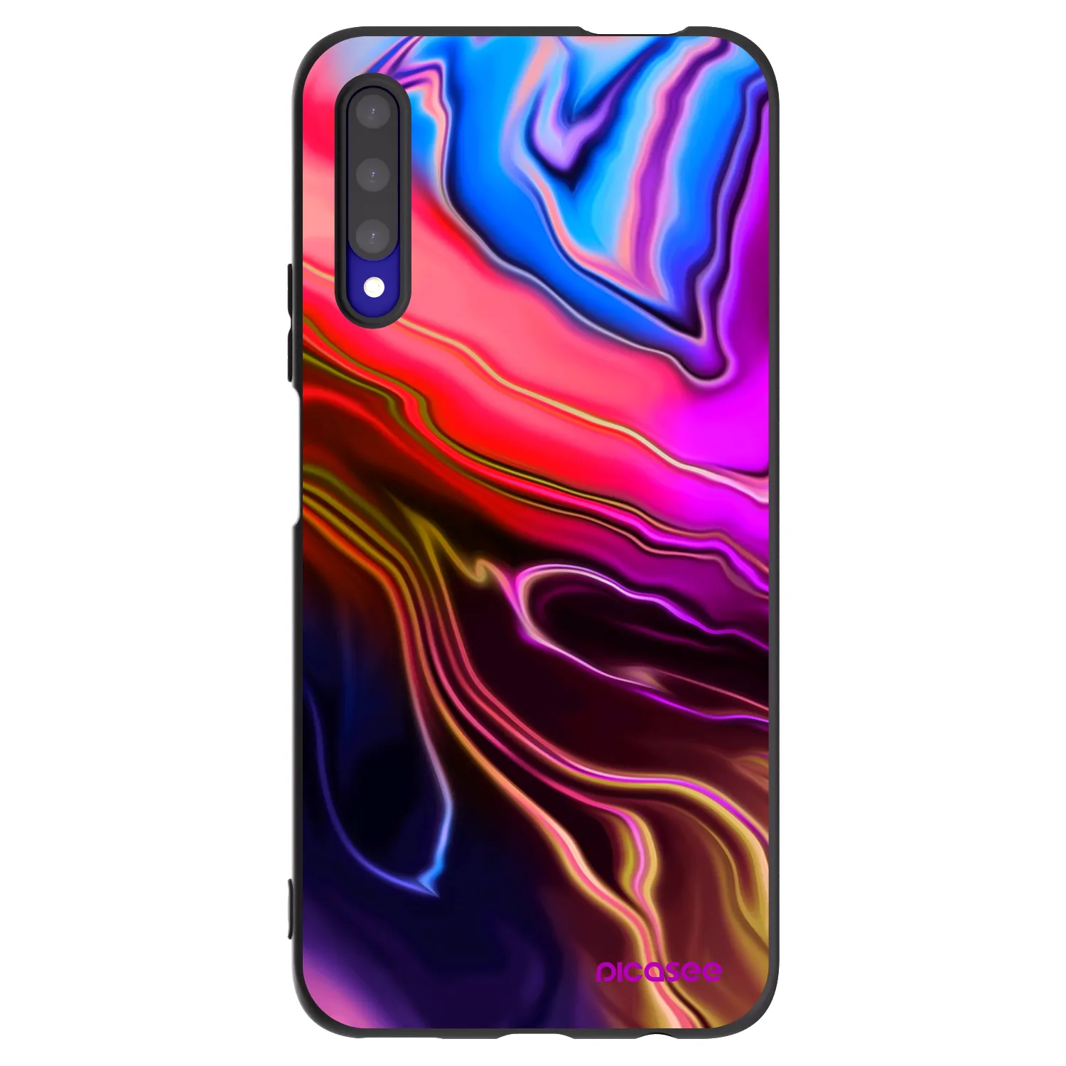 Picasee silikonový černý obal pro Honor 9X Pro - Electric