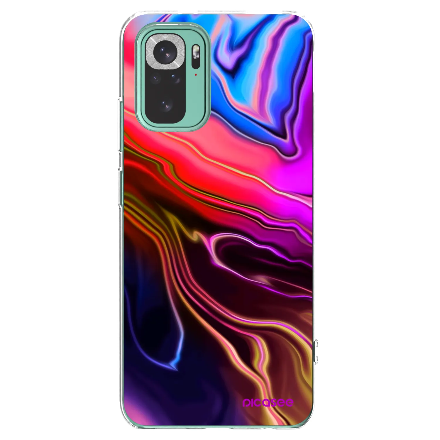 Picasee silikonový průhledný obal pro Xiaomi Redmi Note 10 Pro - Electric
