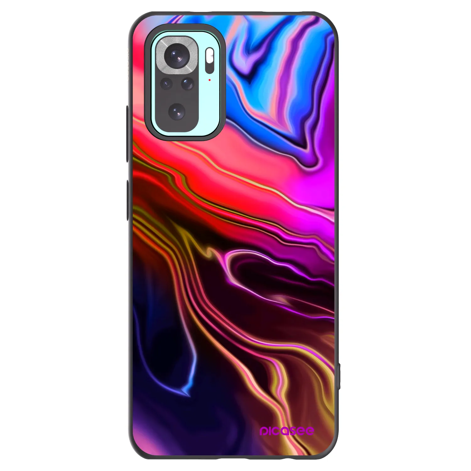 Picasee silikonový černý obal pro Xiaomi Redmi Note 10 Pro - Electric