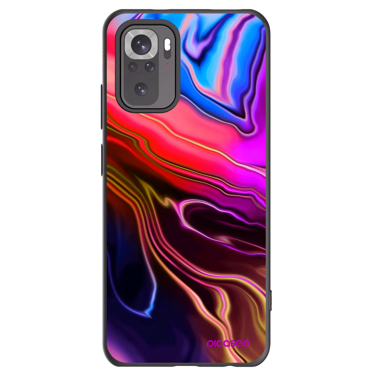 Picasee silikonový černý obal pro Xiaomi Redmi Note 10S - Electric