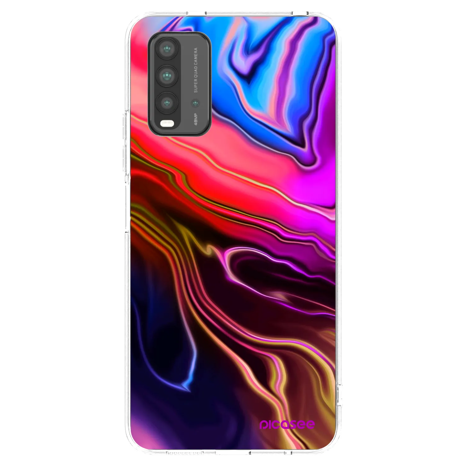 Picasee silikonový průhledný obal pro Xiaomi Redmi 9T - Electric