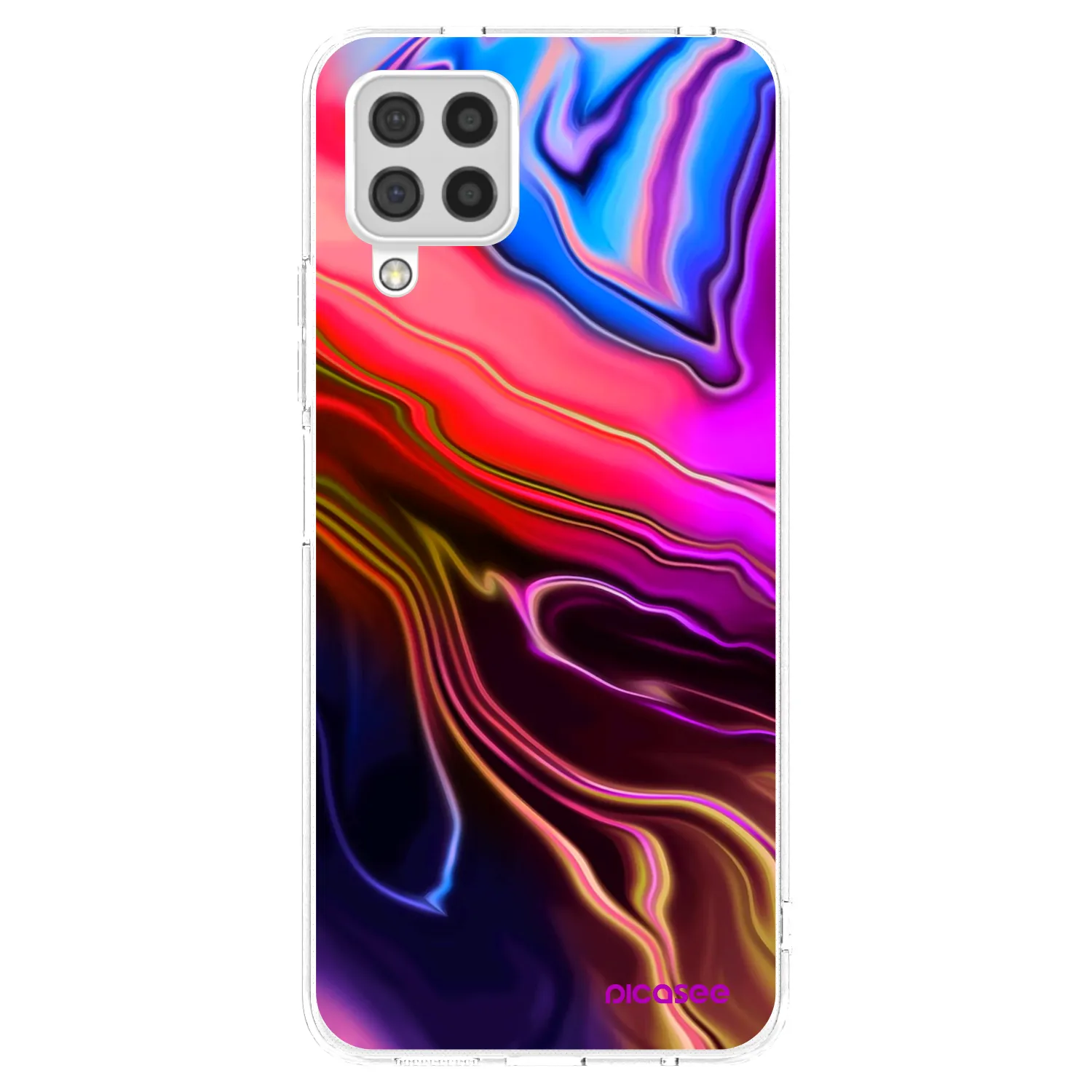 Picasee silikonový průhledný obal pro Samsung Galaxy A22 A225F 4G - Electric