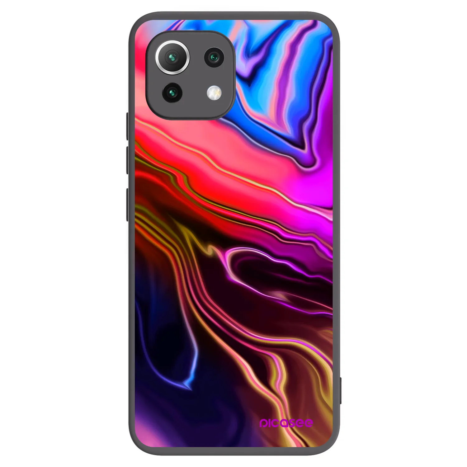 Picasee silikonový černý obal pro Xiaomi 11 Lite 5G NE - Electric