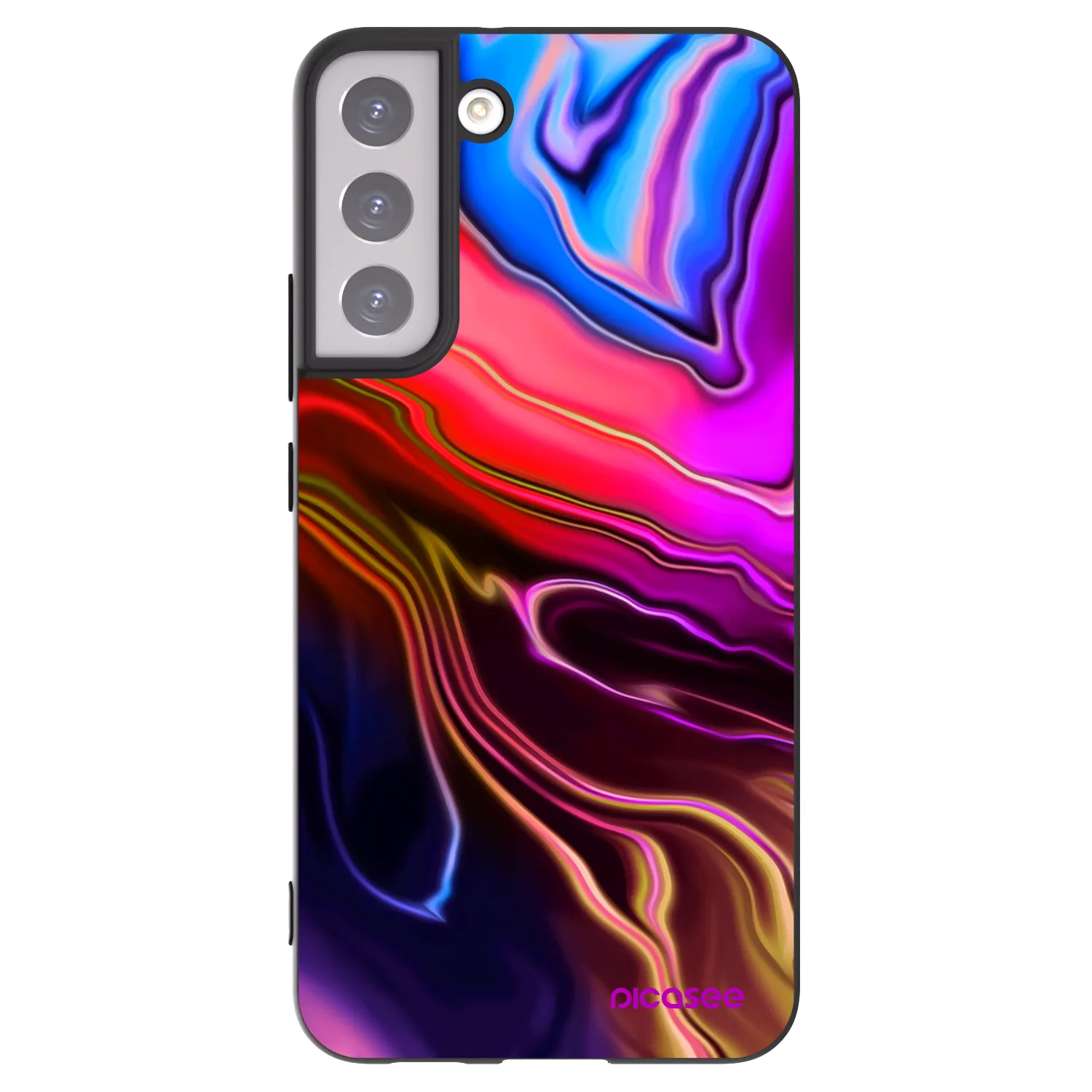 Picasee silikonový černý obal pro Samsung Galaxy S22+ 5G - Electric