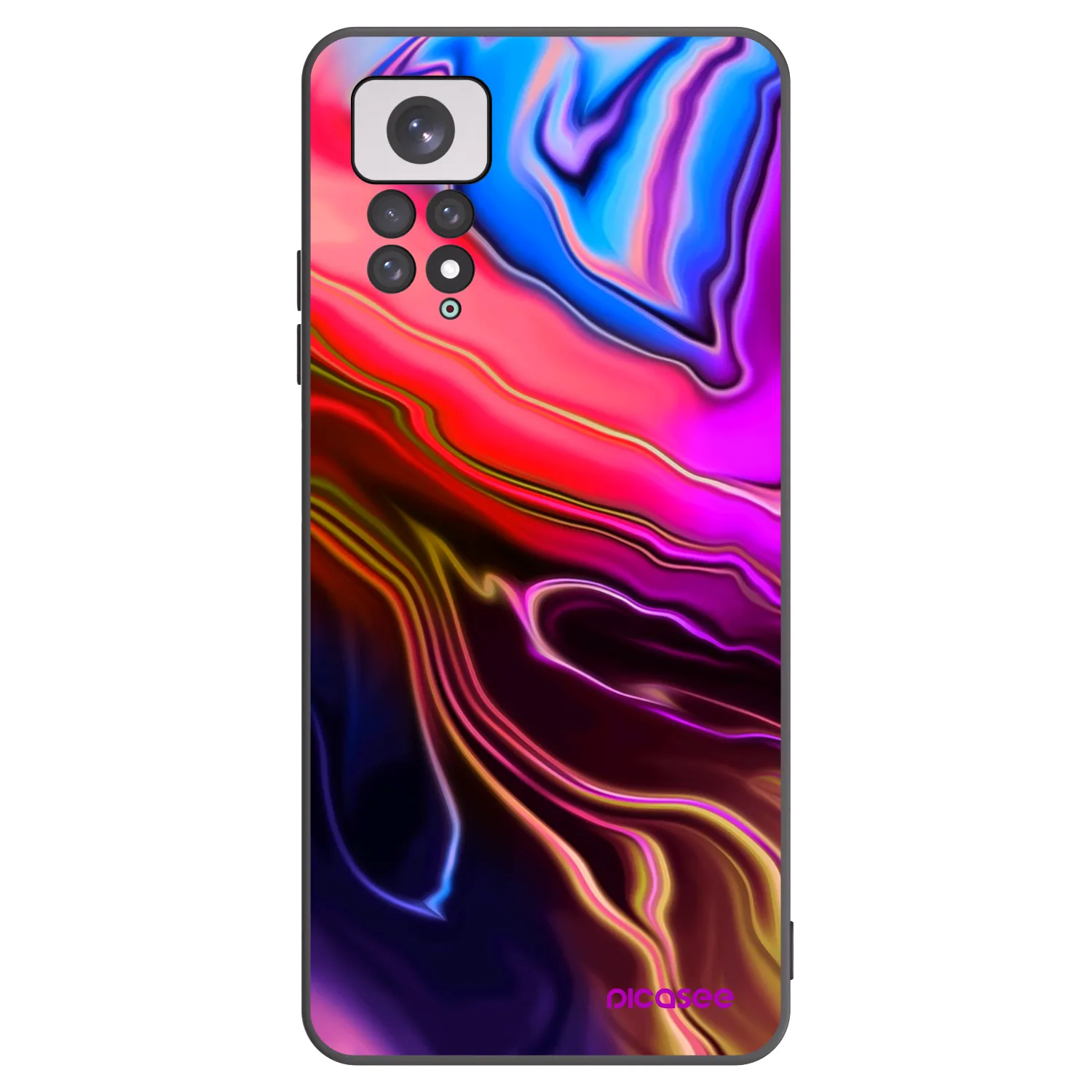 Picasee silikonový černý obal pro Xiaomi Redmi Note 11 - Electric