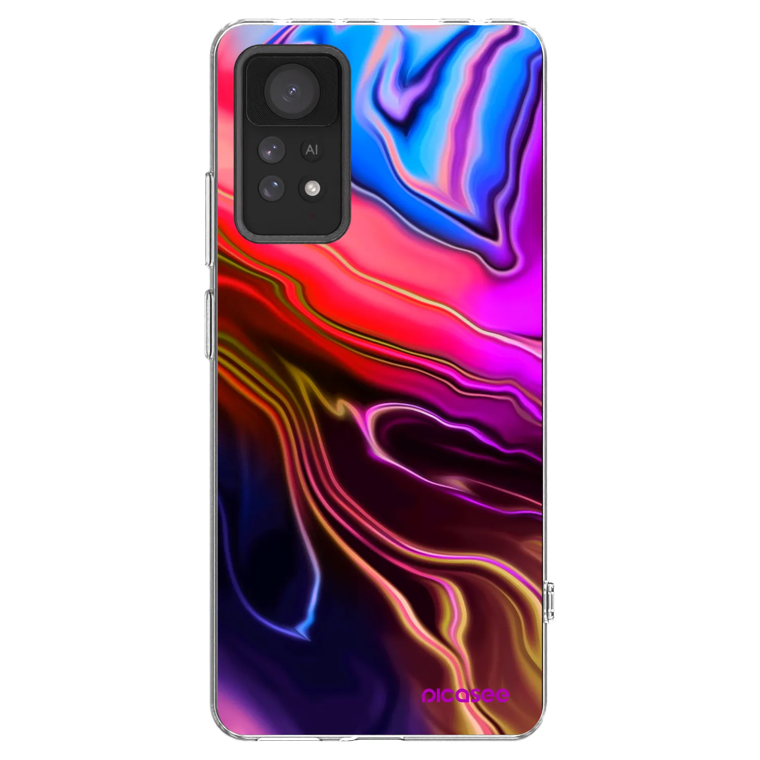 Picasee silikonový průhledný obal pro Xiaomi Redmi Note 11 Pro 5G - Electric