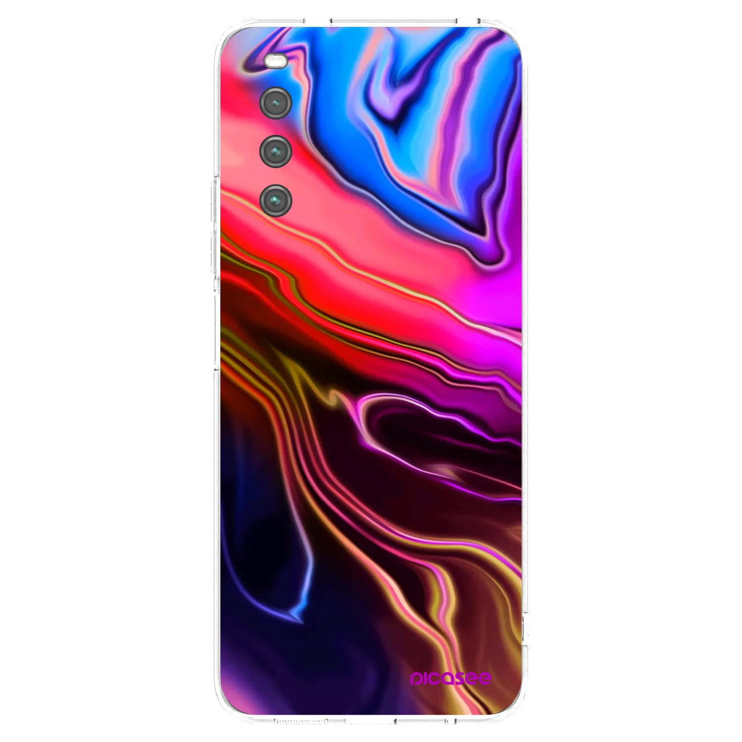 Picasee silikonový průhledný obal pro Sony Xperia 10 IV 5G - Electric