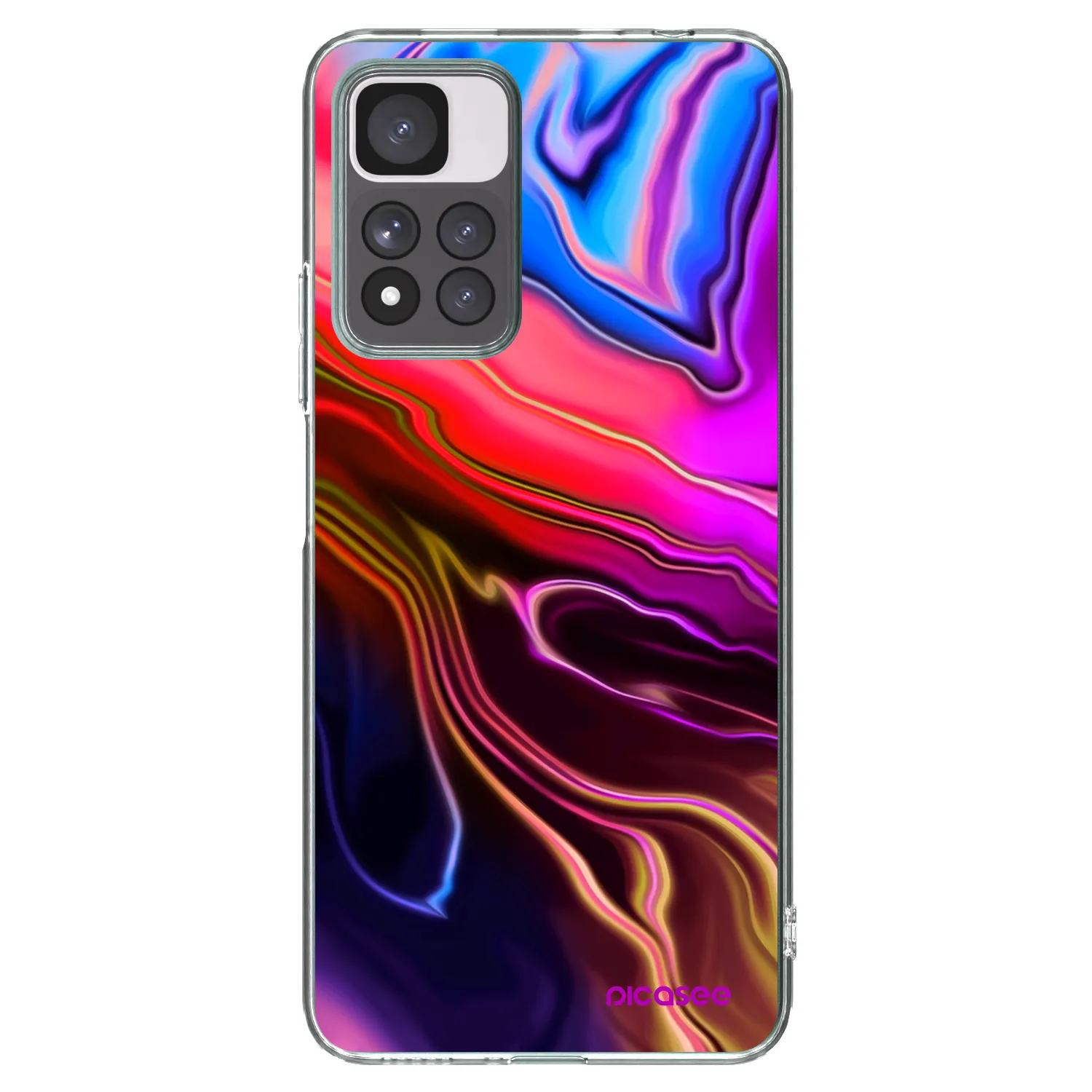 Picasee silikonový průhledný obal pro Xiaomi Redmi Note 11 Pro+ 5G - Electric