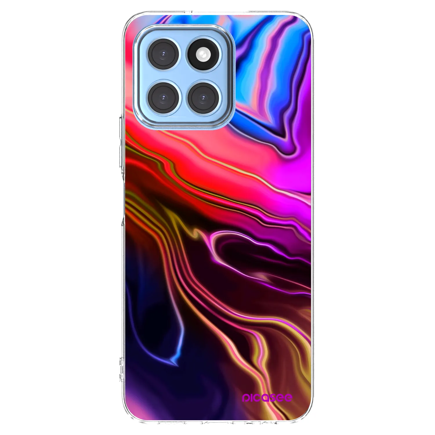 Picasee silikonový průhledný obal pro Honor X8 5G - Electric