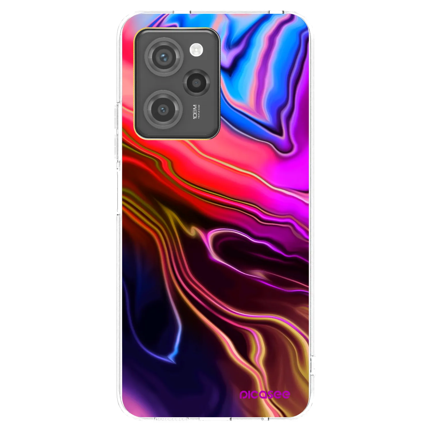 Picasee silikonový průhledný obal pro Xiaomi Poco X5 Pro - Electric